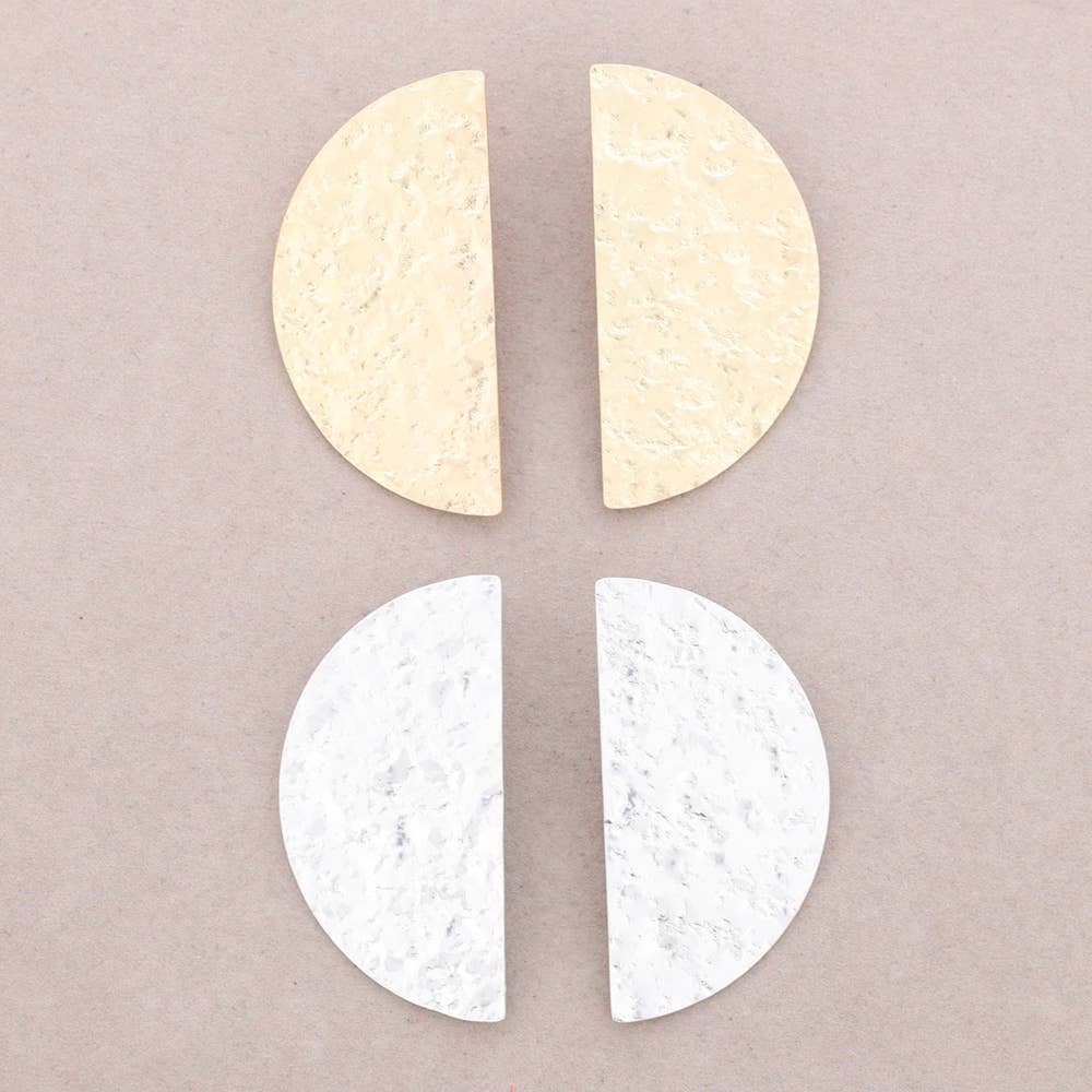 Pendientes Formas Metal: Dorado