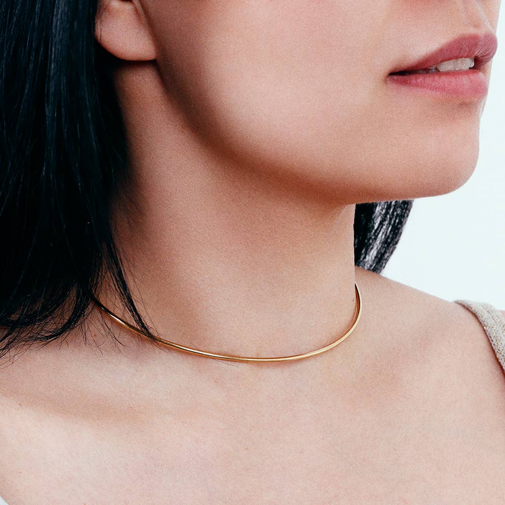 Gargantilla Acero Ajustable: Plateado