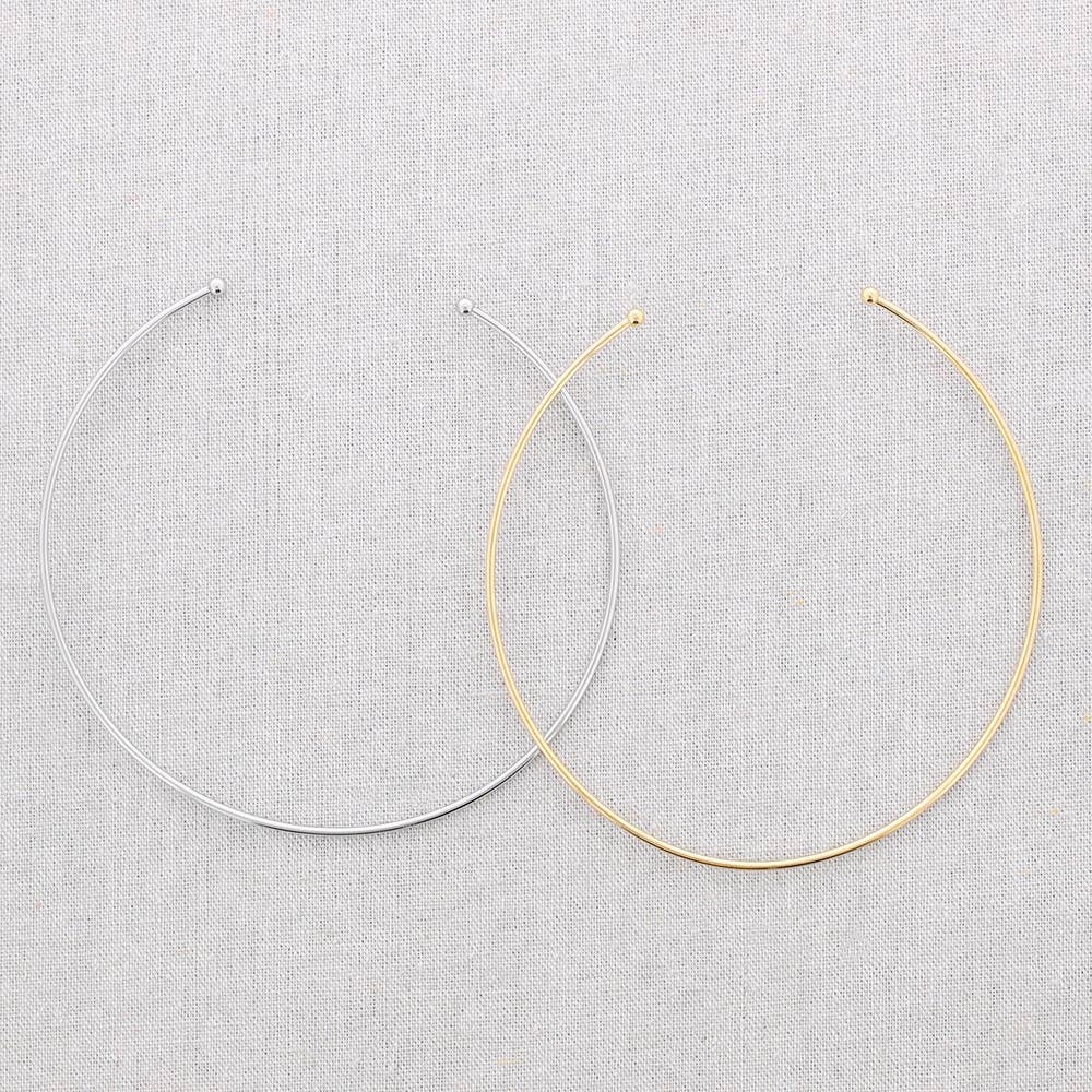 Gargantilla Acero Ajustable: Plateado