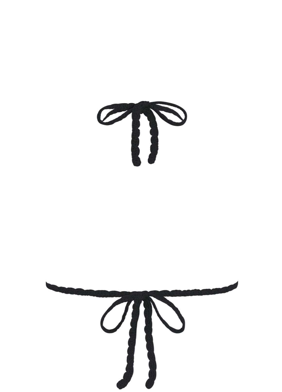 Bikini Perla Negra Crochet