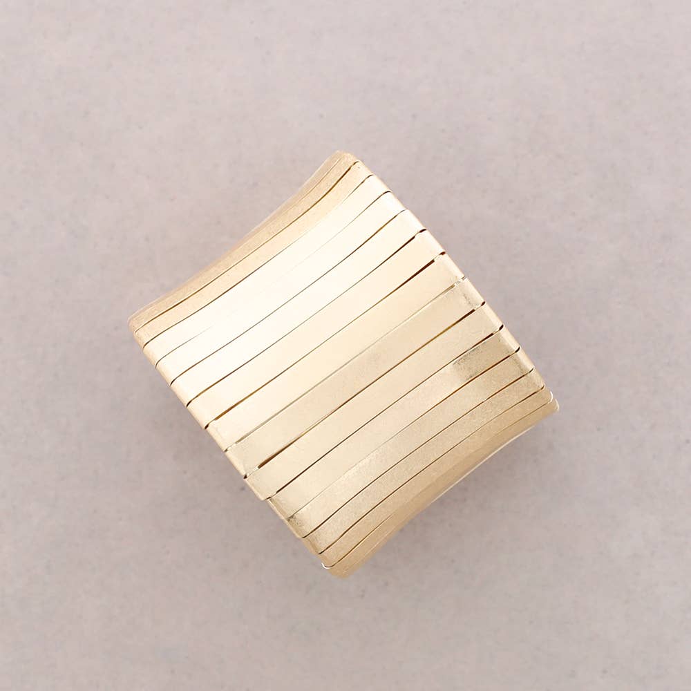 Pulsera Metal Ajustable: Dorado