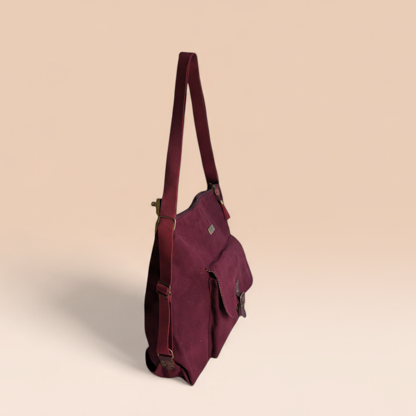 Ester Urban Bag - Bolso de Gamuza Convertible en Mochila