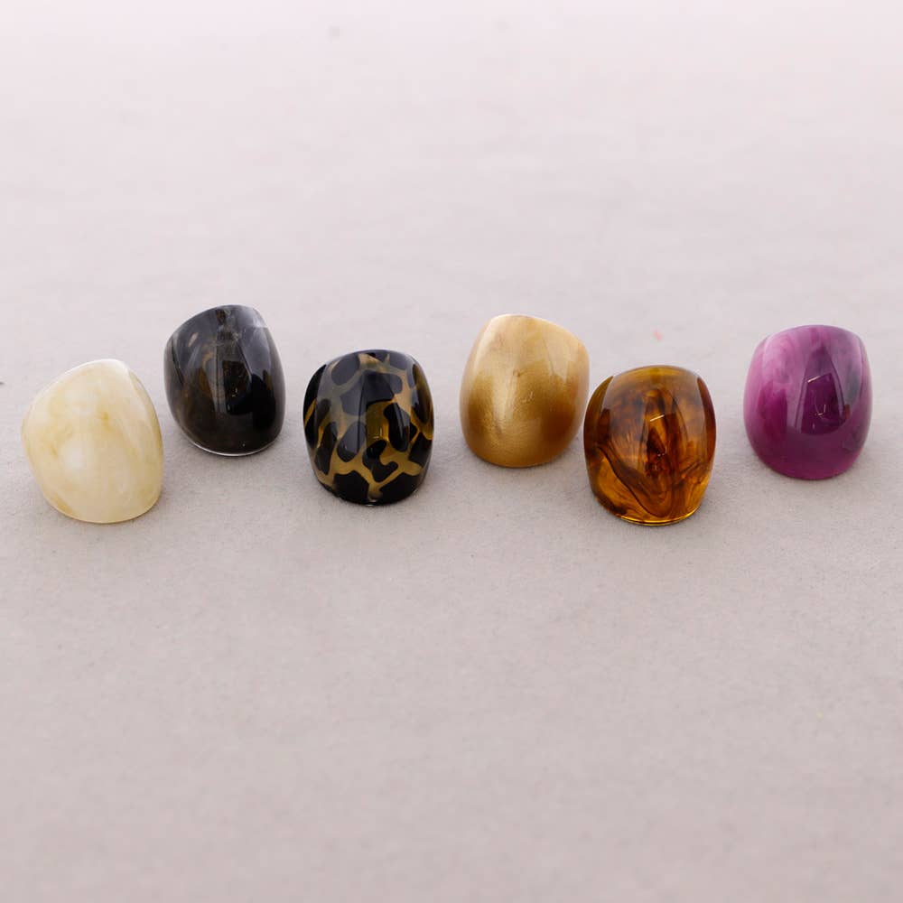 Anillo Forma Resina: Cuerno