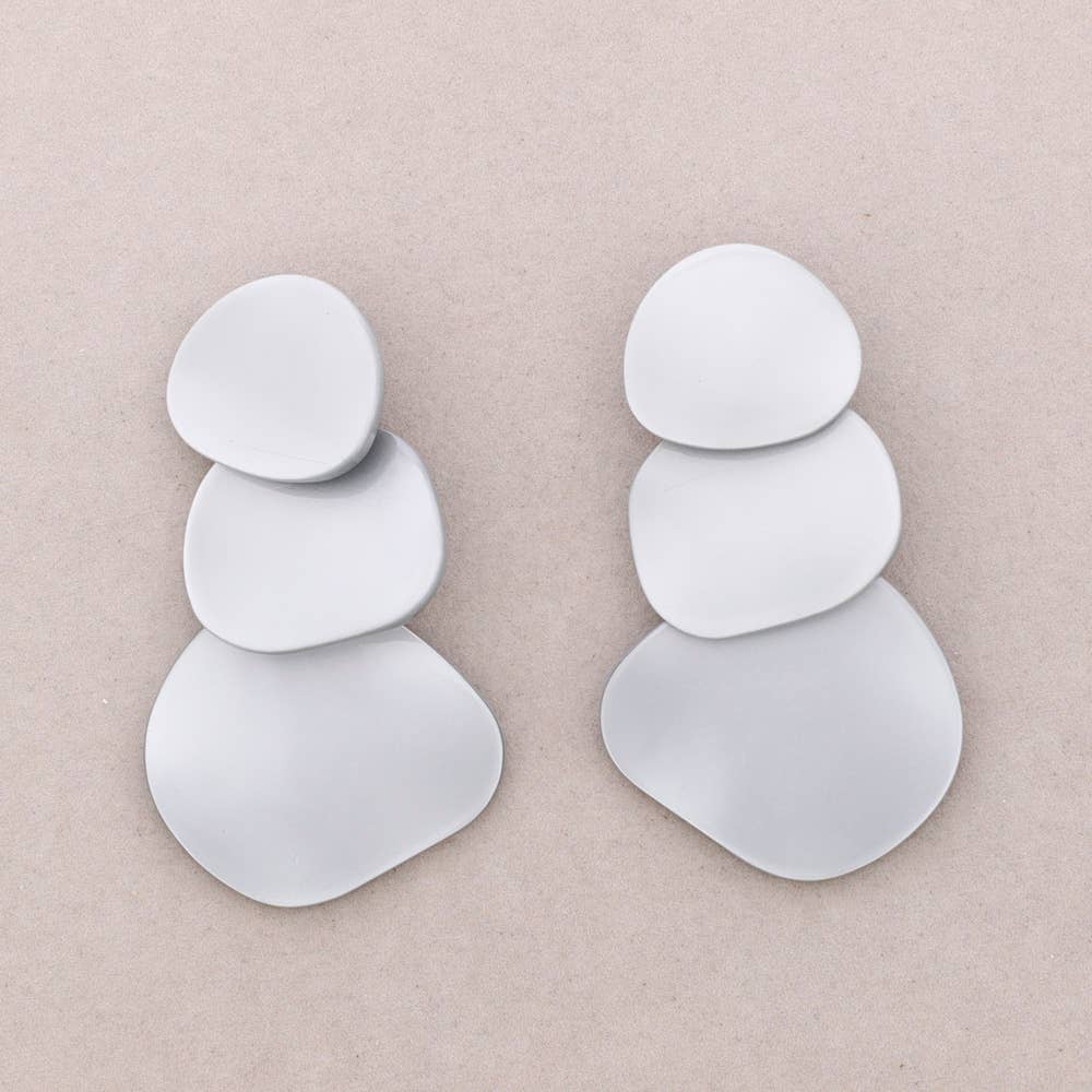 Pendientes Cuentas Resina: Negro