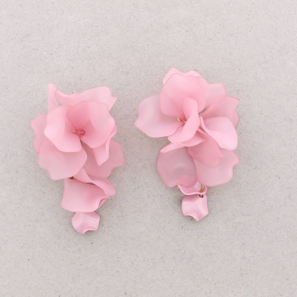 Pendientes Petalos Resina: Verde